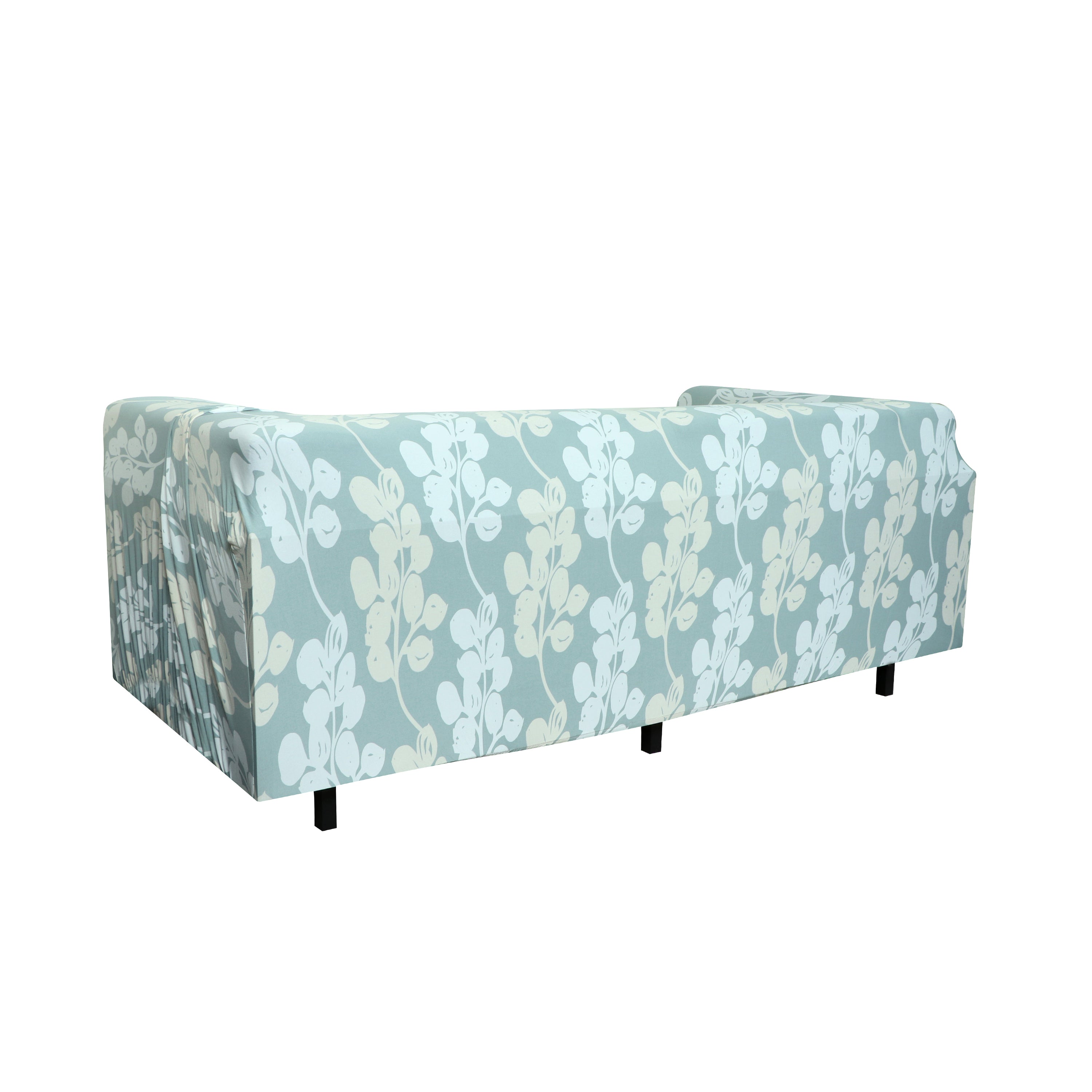 Printed Sofa Cover - Grey Flower
