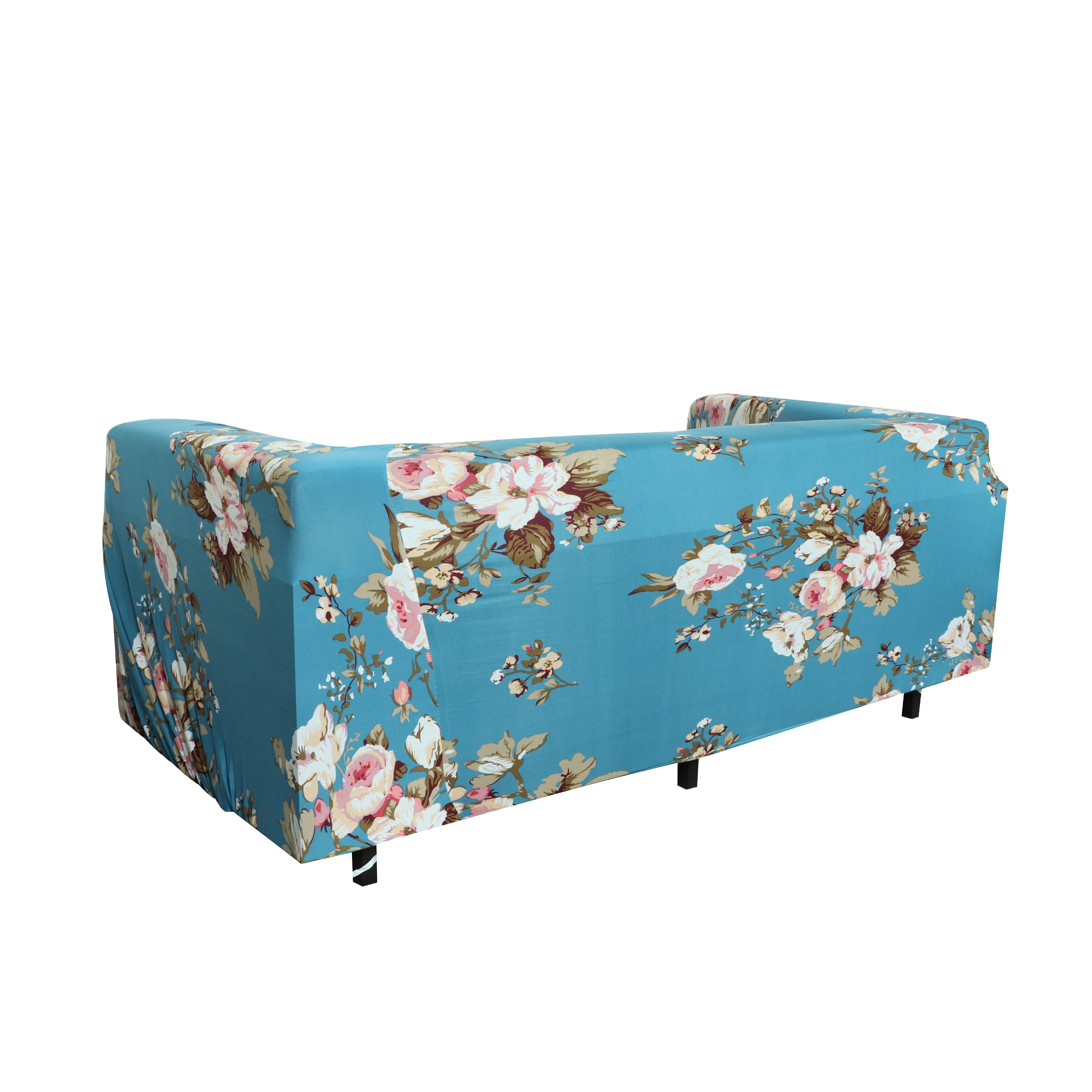 Printed Sofa Cover - Blue Flower