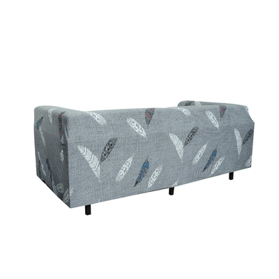Printed Sofa Cover - Grey Fern