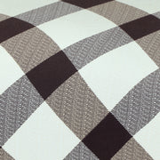 Printed Sofa Cover - Brown White Check