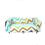 Printed Sofa Cover - Chevron Multi