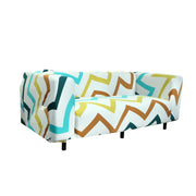 Printed Sofa Cover - Chevron Multi