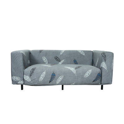 Printed Sofa Cover - Grey Fern
