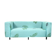 Printed Sofa Cover - Sky Blue Fern