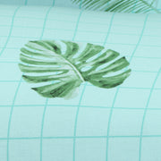 Printed Sofa Cover - Sky Blue Fern