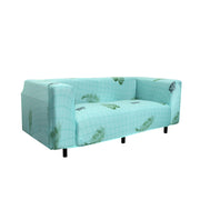 Printed Sofa Cover - Sky Blue Fern