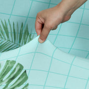 Printed Sofa Cover - Sky Blue Fern