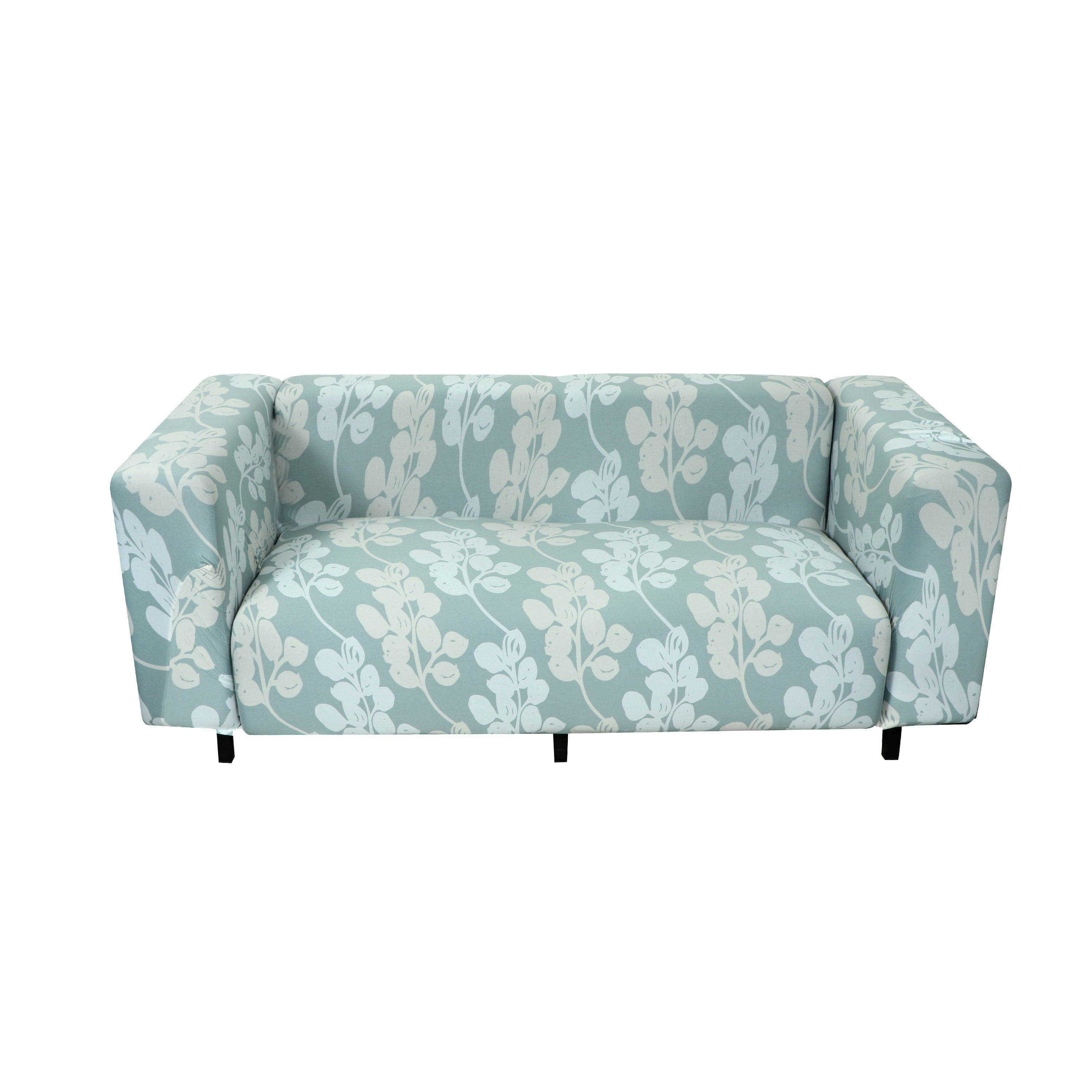 Printed Sofa Cover - Grey Flower