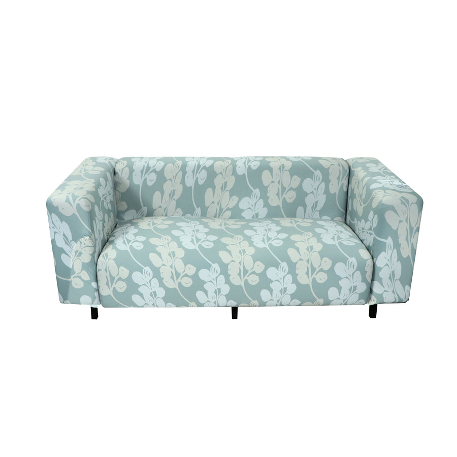 Printed Sofa Cover - Grey Flower