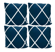 Printed Sofa Cover - Blue Diamond