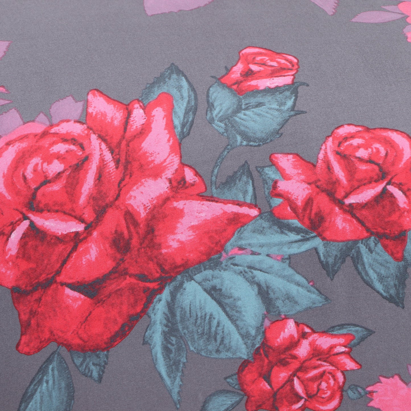 Printed Sofa Slipcover - Rose Dark Grey