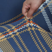Printed Sofa Slipcover - Checks Blue