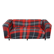 Printed Sofa Slipcover - Checks Red