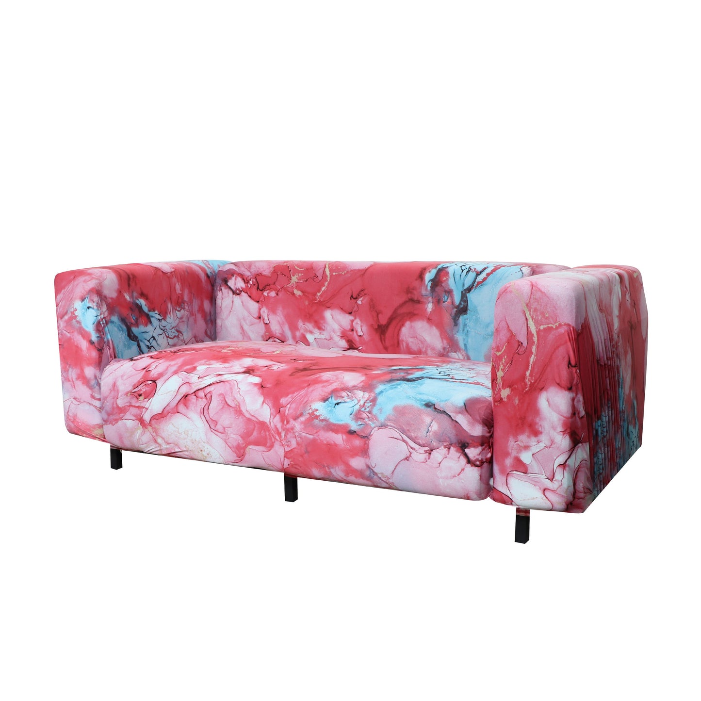 Printed Sofa Slipcover - Crystal White Pink