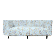 Printed Sofa Slipcover - Grain White Gold