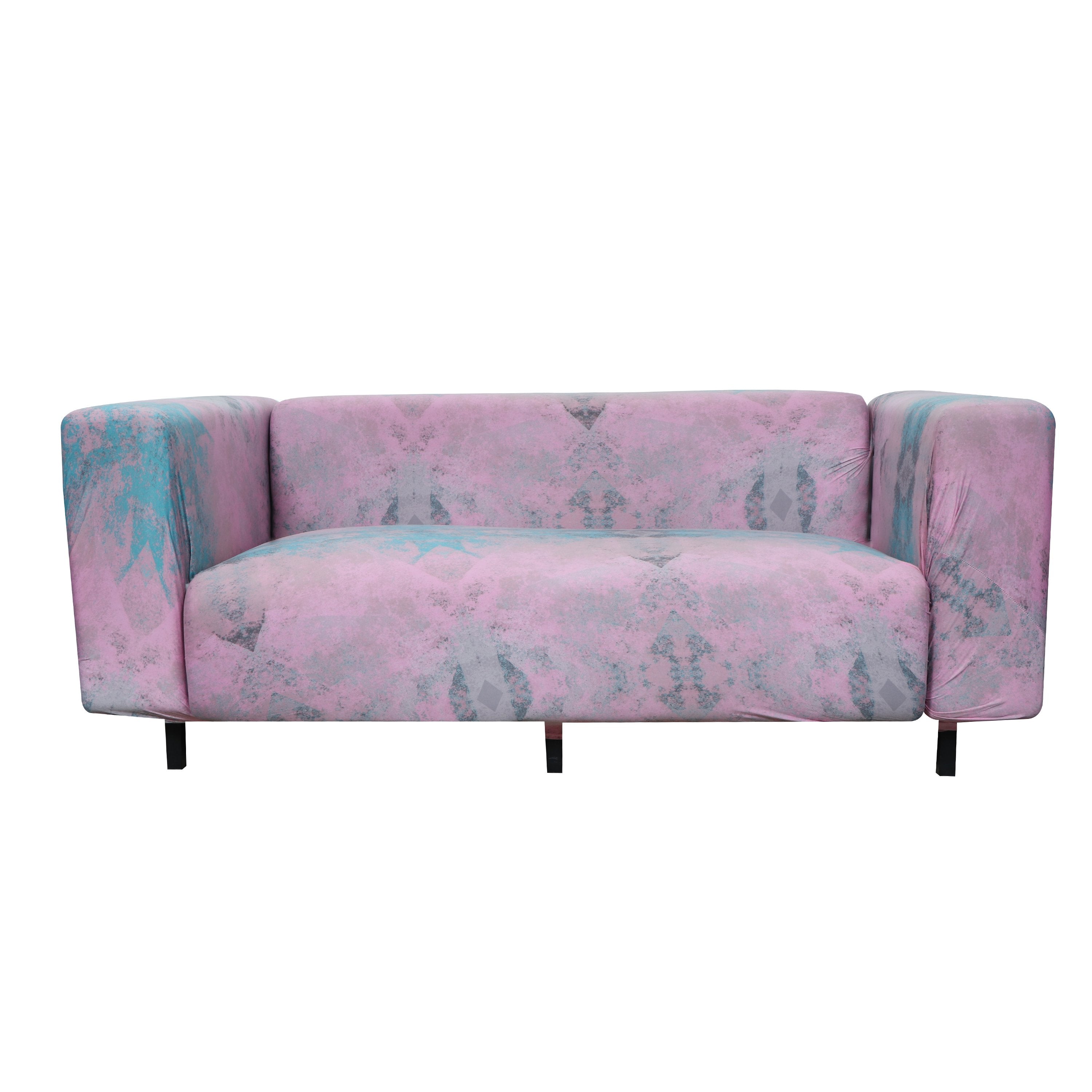 Printed Sofa Cover - Fog Pink