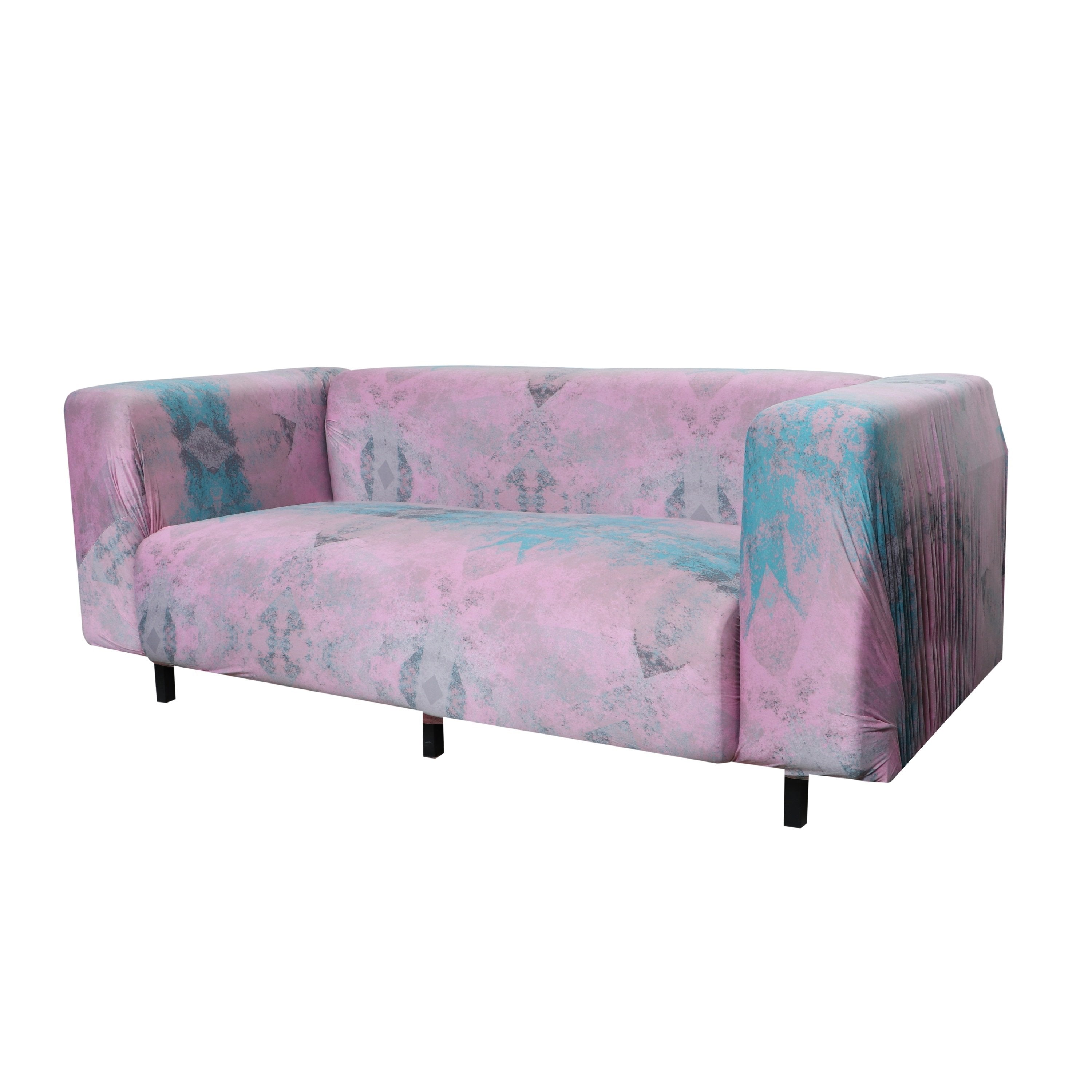 Printed Sofa Cover - Fog Pink