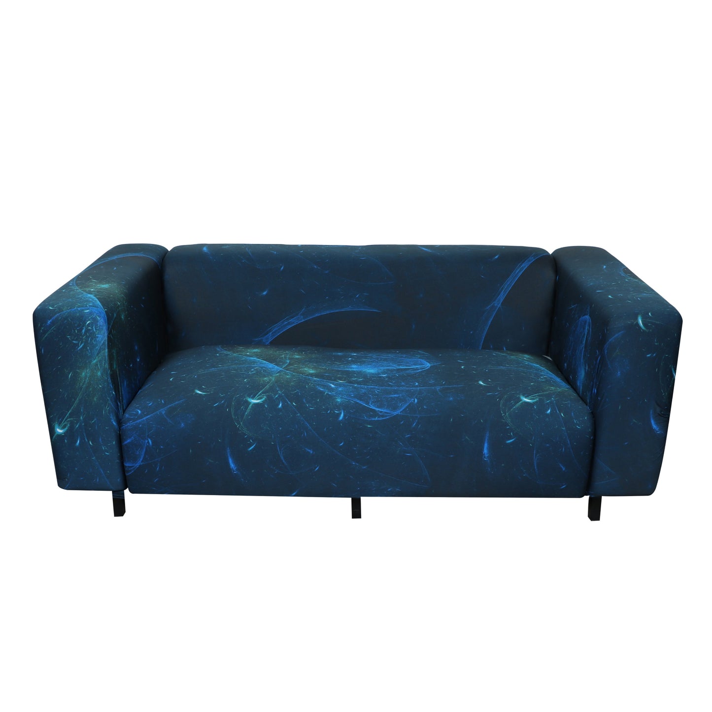 Printed Sofa Cover - Galaxy Blue