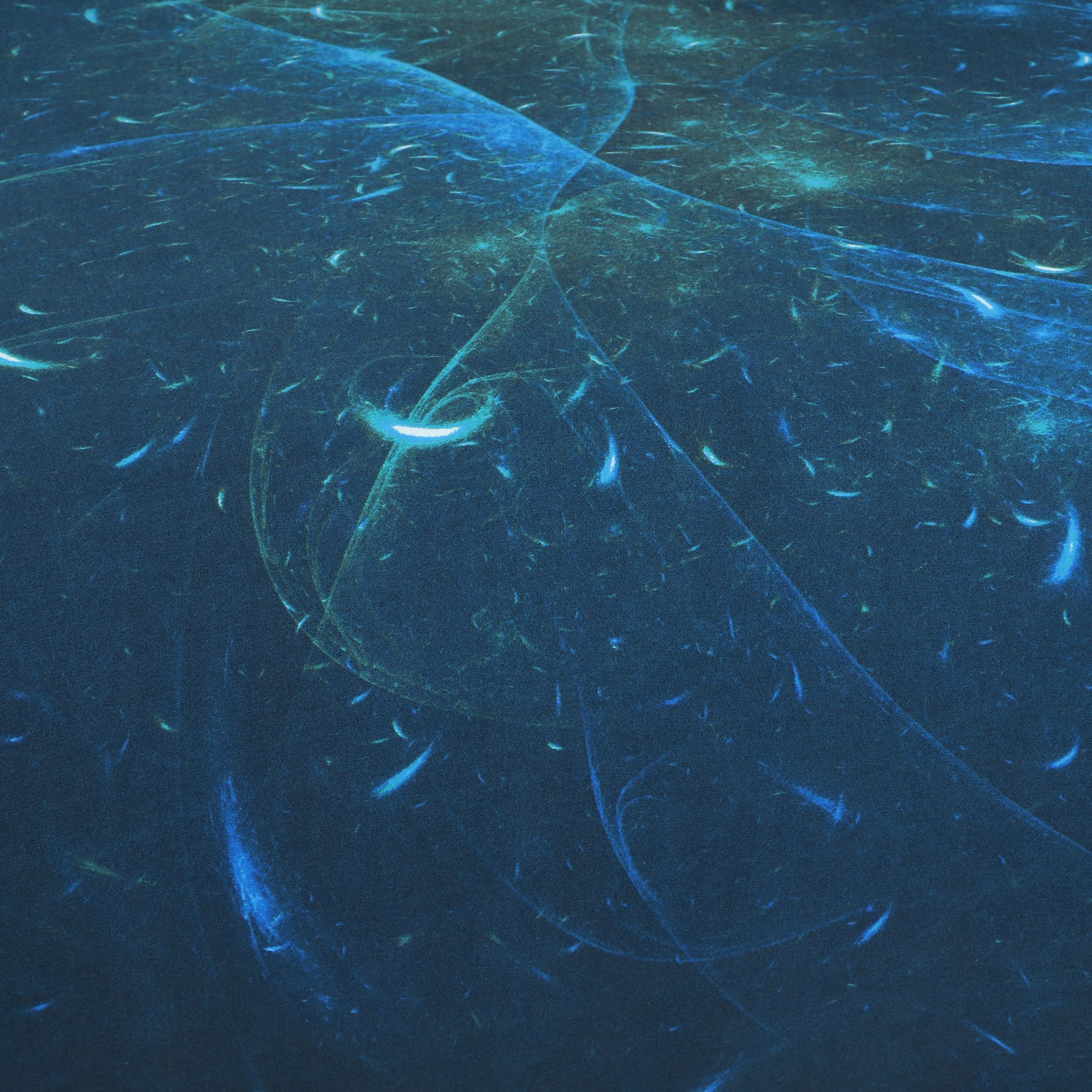 Printed Sofa Cover - Galaxy Blue