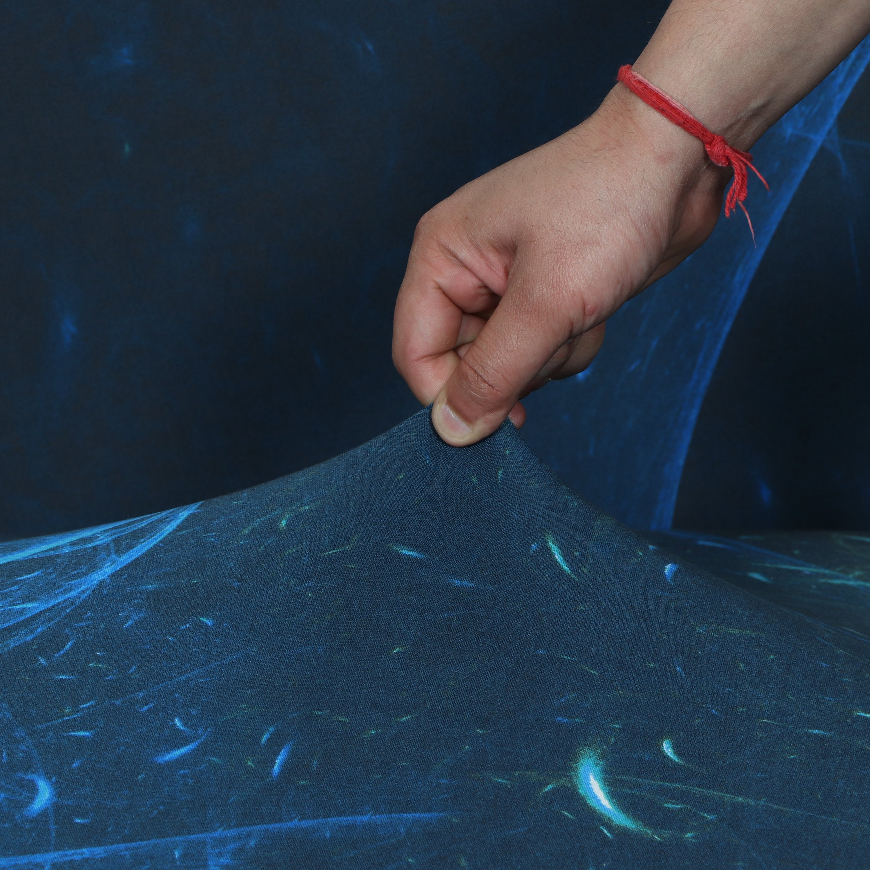 Printed Sofa Cover - Galaxy Blue