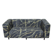 Printed Sofa Slipcover - Marble Grey Gold