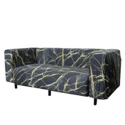 Printed Sofa Slipcover - Marble Grey Gold