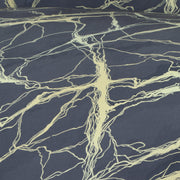 Printed Sofa Slipcover - Marble Grey Gold