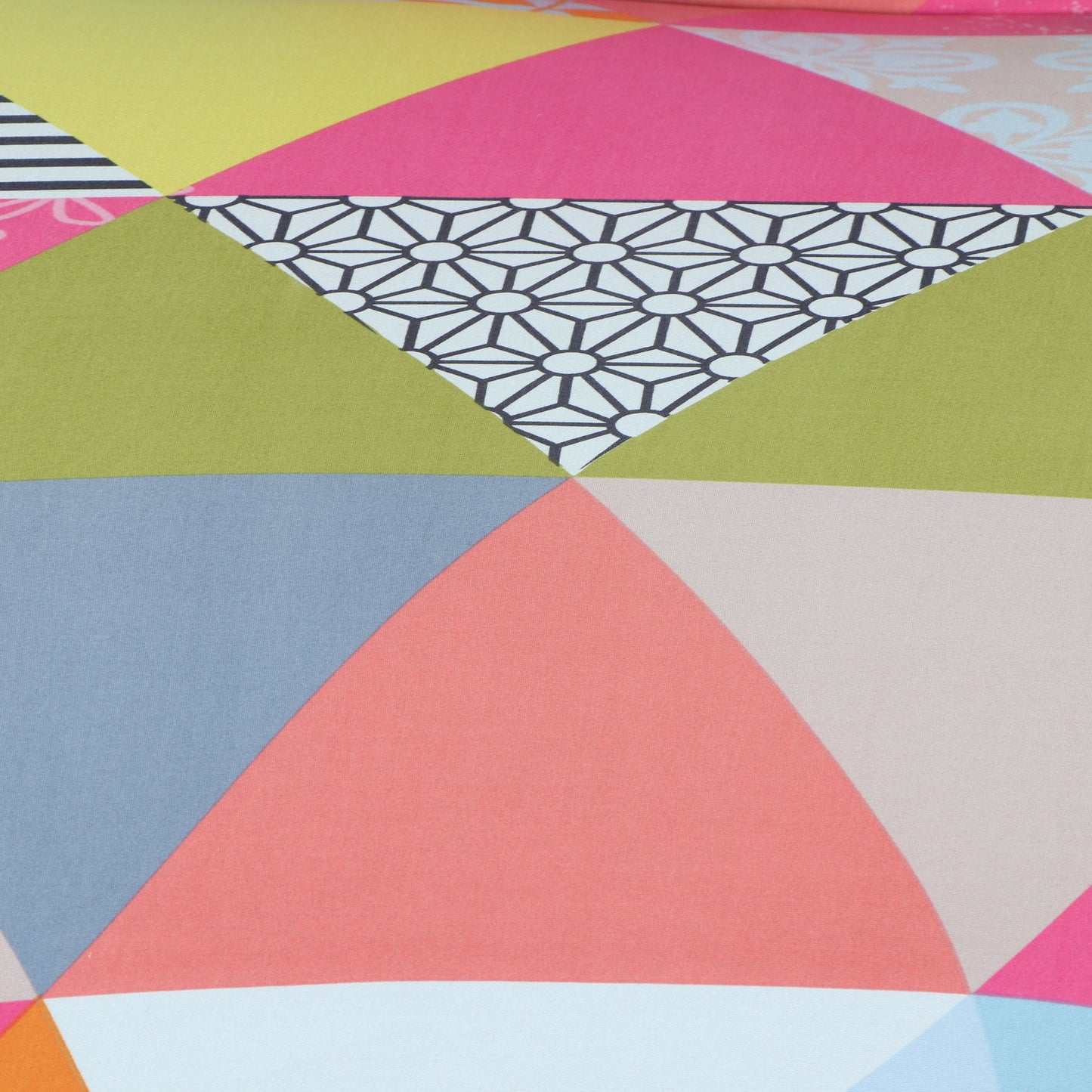 Printed Sofa Cover - Geometry Neon