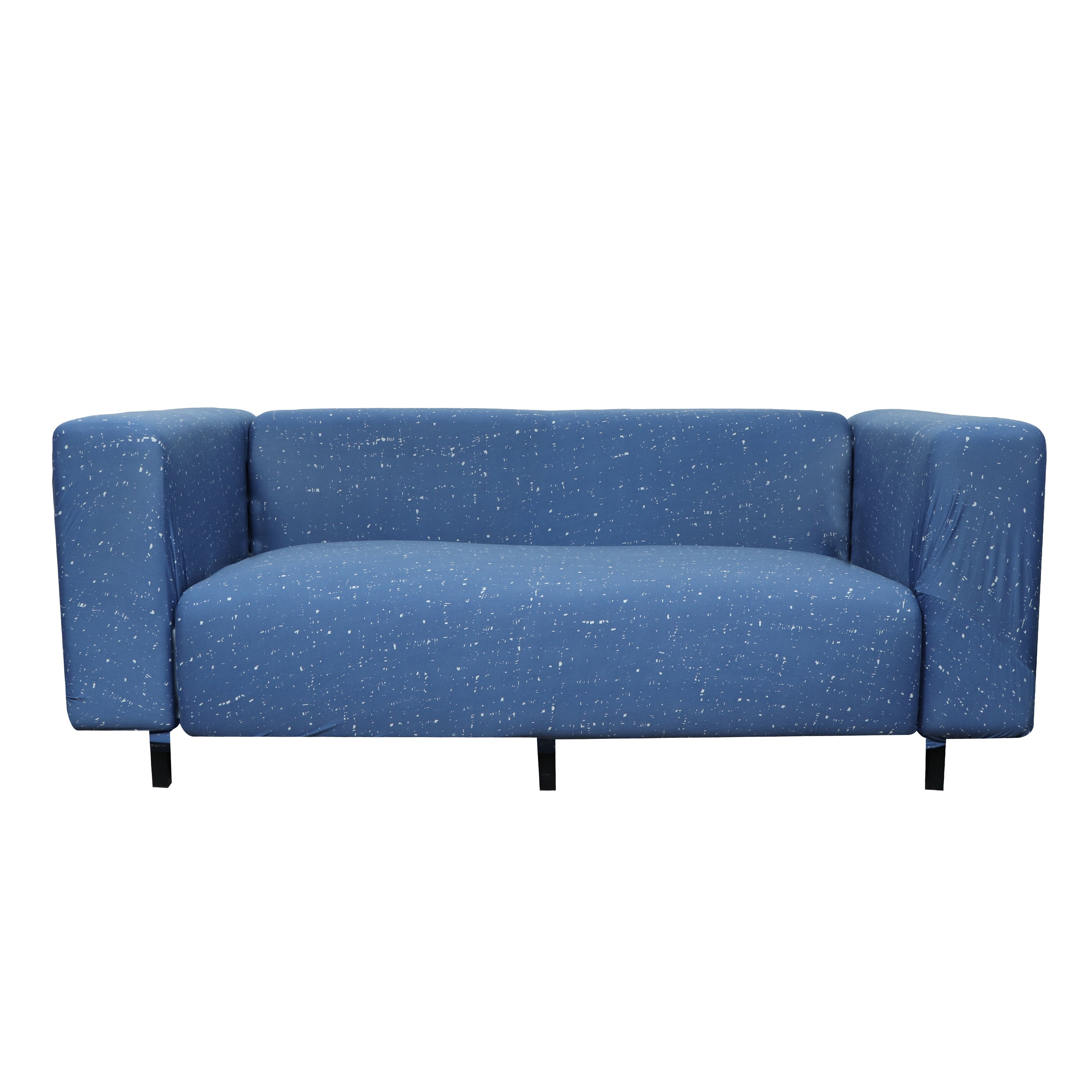 Printed Sofa Cover - Khadi Blue