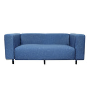 Printed Sofa Cover - Khadi Blue