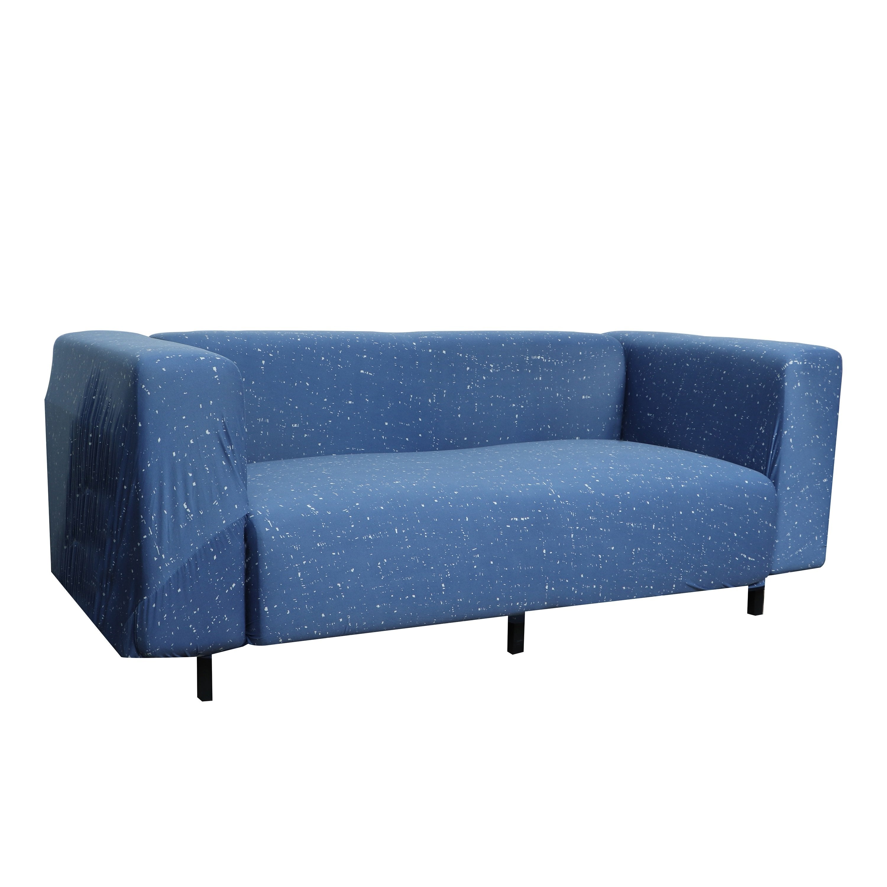 Printed Sofa Cover - Khadi Blue