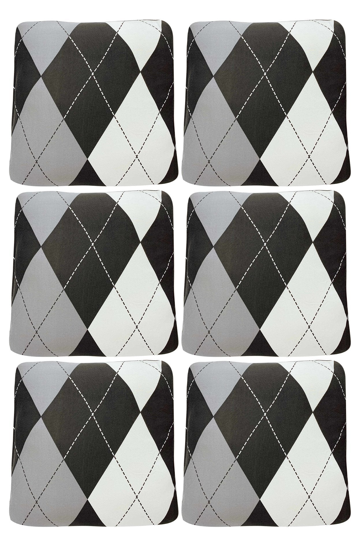 Polyester Cushion Cover - Black/Grey