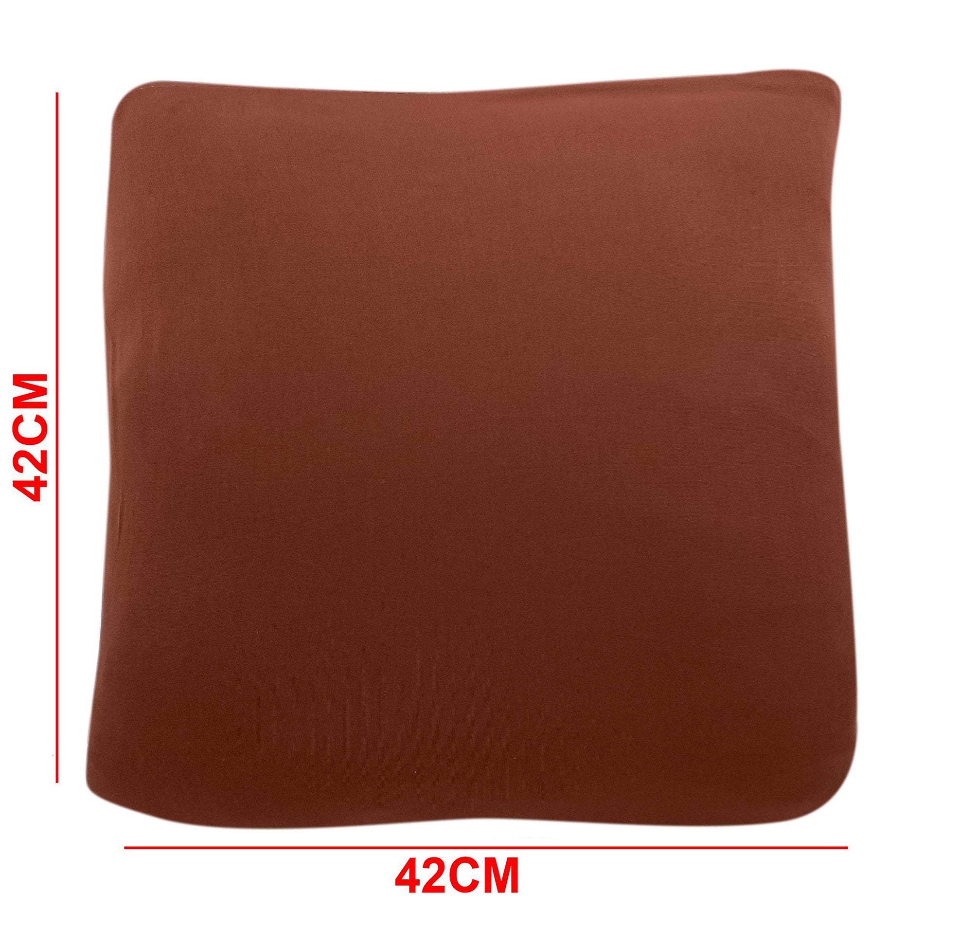 Polyester Cushion Cover-Rust Brown