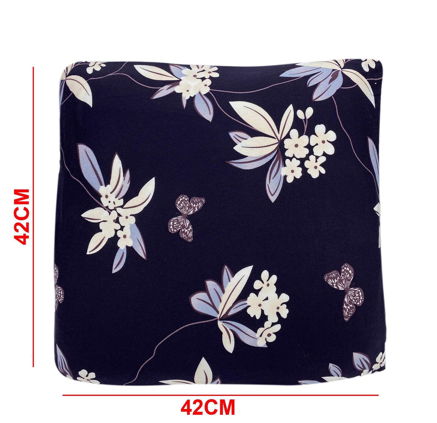 Printed Sofa Cover - Black Flower