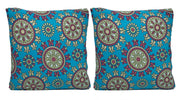Bohemian Print Sofa Cover - Mandala Turquoise
