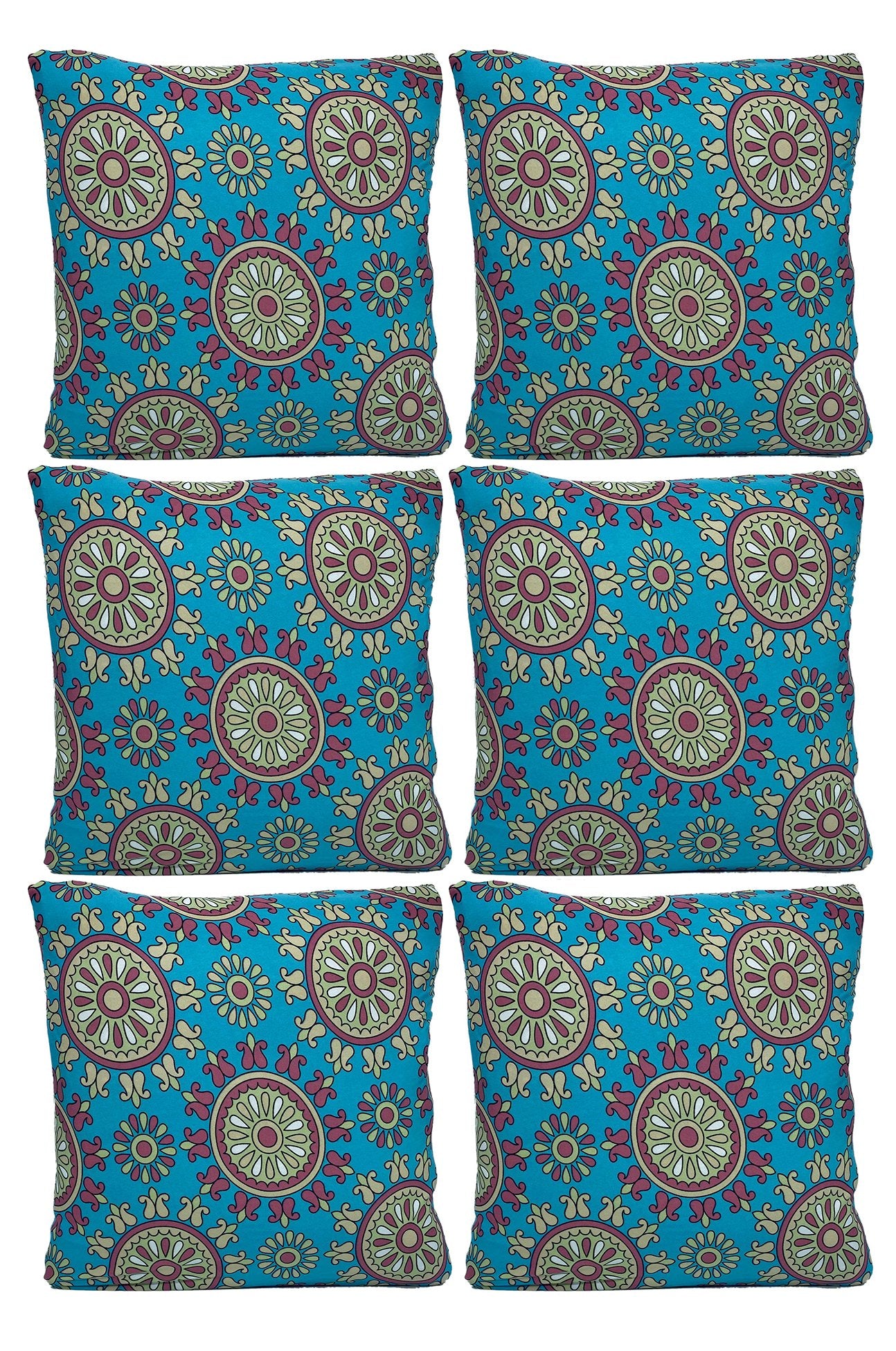 Bohemian Print Sofa Cover - Mandala Turquoise