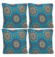 Bohemian Print Sofa Cover - Mandala Turquoise