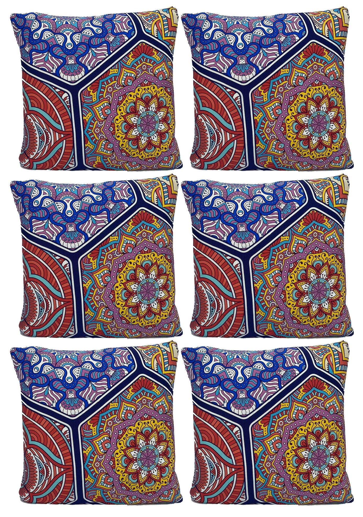 Bohemian Print Sofa Cover - Mandala Purple