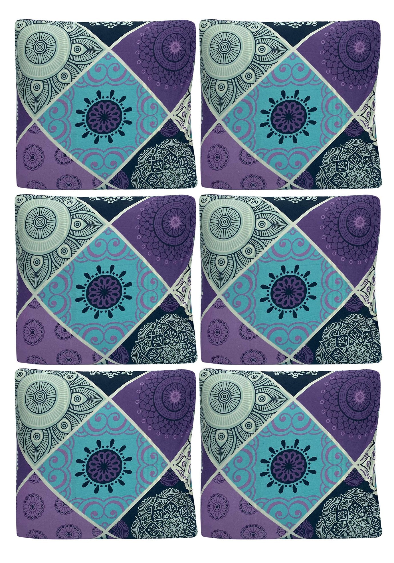 Bohemian Print Sofa Cover - Boho Purple