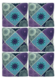Bohemian Print Sofa Cover - Boho Purple