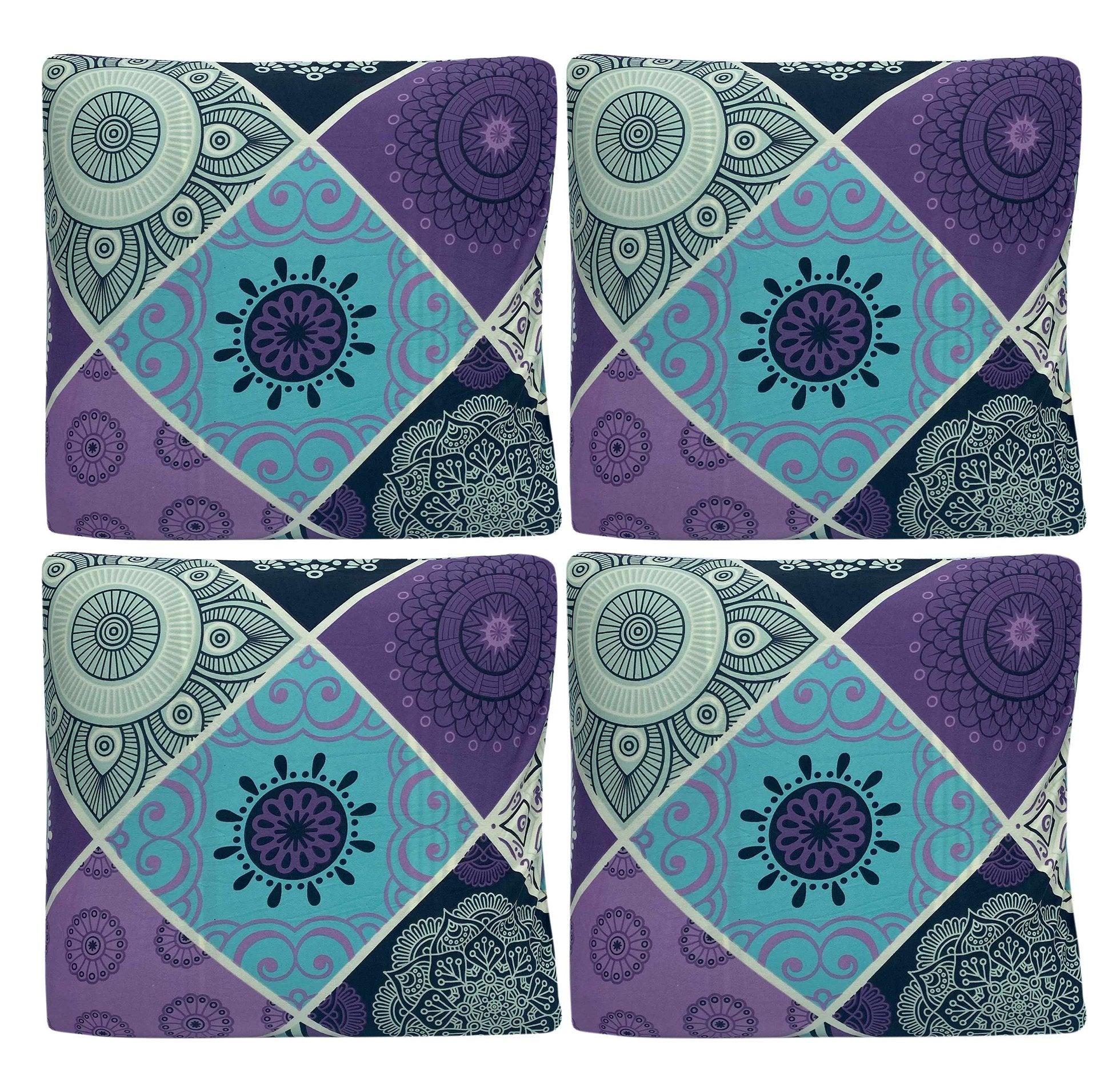 Bohemian Print Sofa Cover - Boho Purple