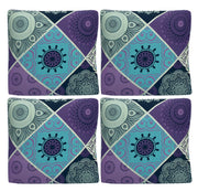 Bohemian Print Sofa Cover - Boho Purple