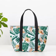 Reusable Linen Lunch Bag with Aluminum Foil