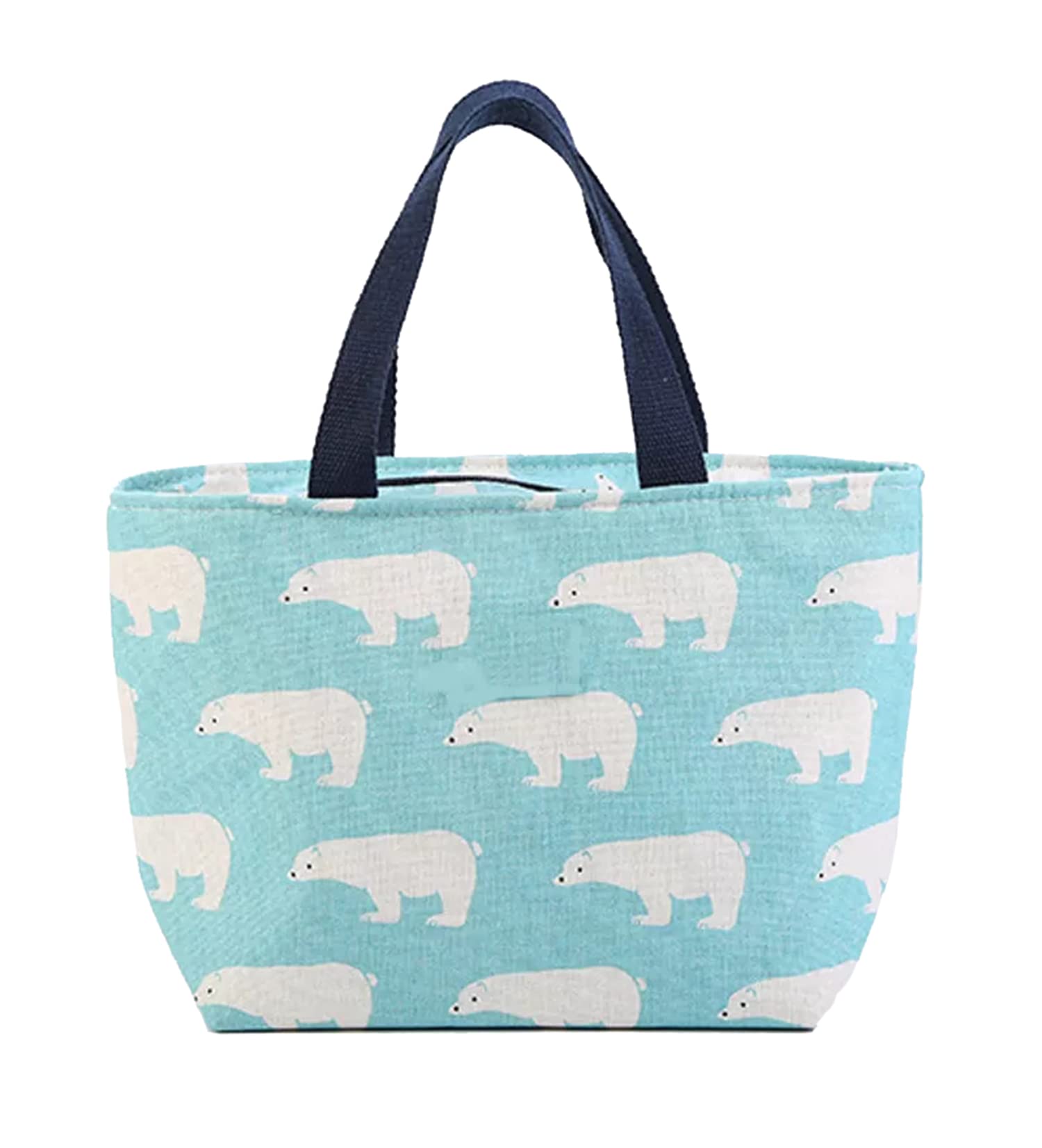 Reusable Linen Lunch Bag with Aluminum Foil