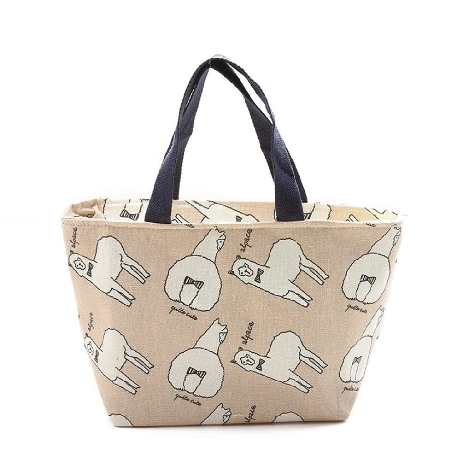 Reusable Linen Lunch Bag with Aluminum Foil