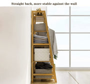 Wooden Clothing Rack with 5 Tiers(130x40x140cm)