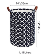 Laundry Basket with Handle-Black Diamond