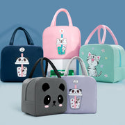Panda Printed Insulated Reusable Lunch Bag
