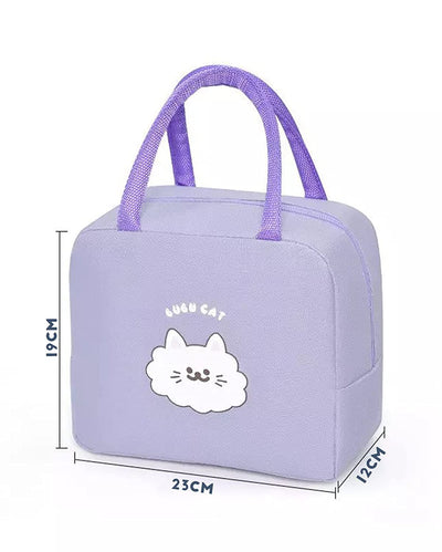 Cat Printed Insulated Reusable Lunch Bag(Bubu Cat)