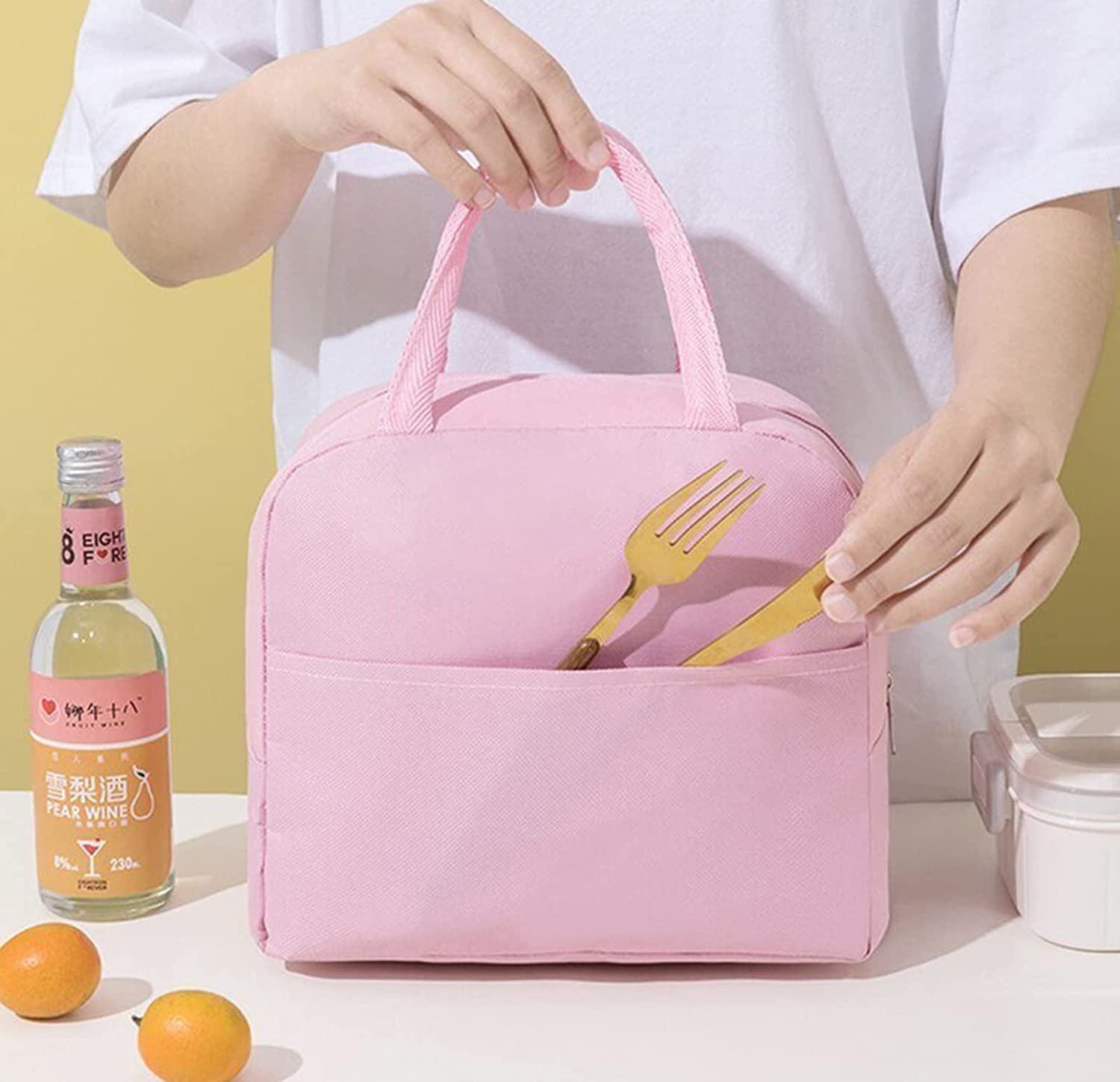 Panda Printed Insulated Reusable Lunch Bag